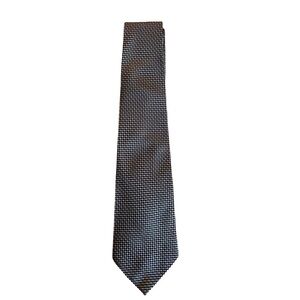 Geoffrey Beene Black and White Patterned Tie